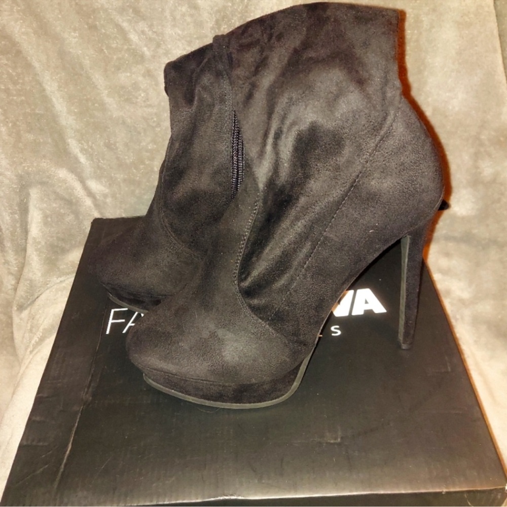 Fashion Nova Envious Much Faux Suede Thigh High Boots - Picture 5 of 6